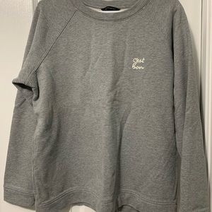Cute grey crewneck, C’est bon!, L, Banana Republic